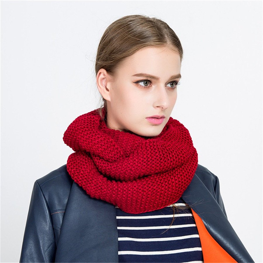 damski SZAL typu KOMIN wygodny i ciepły na zimę modny zimowy SZAL