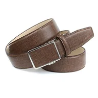 Paski - Anthoni Crown Męski pasek skórzany, brązowy, 105, brązowy - miniaturka - grafika 1