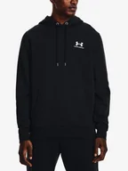 Bluzy sportowe męskie - Bluza męska Under Armour Essential Fleece Hoodie-BLK L - miniaturka - grafika 1