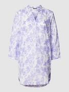 Bluzki damskie - Bluzka z kwiatowym wzorem model ‘Tunika’ - miniaturka - grafika 1