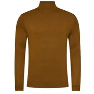 Swetry męskie - Sweter męski Only & Son Wyler Life golf z wiskozy brązowy-XL - miniaturka - grafika 1