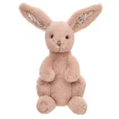 Maskotki i pluszaki - Pluszak 23 cm Królik Enrico różowy BEPPE 14125   BS - miniaturka - grafika 1