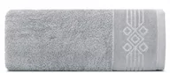 Ręczniki - Ręcznik bawełniany szary z ozaRęcznik bawełniany, 70x140, szary z bordiurą, R173-05dobną bordiurą R173-05 70x140 - miniaturka - grafika 1