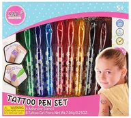 Zabawki kreatywne - MEGA CREATIVE, Długopis Do Tatuażu 8 Kolorów - miniaturka - grafika 1