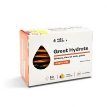 Aura Herbals Great Hydrate - Elektrolity - smak mango-marakuja 10 sasz. - Witaminy i minerały - miniaturka - grafika 1