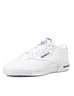 Reebok Męskie Ex-o-Fit Clean Logo Int Low-Top, biały - Weiß Int White Royal Blue Royal Blue - 41 EU - Koszulki i topy damskie - miniaturka - grafika 1