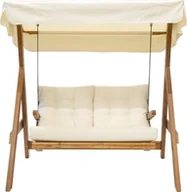 Huśtawki - Westmann Drewniana huśtawka Hollywood Paryż 1700 beżowy 123x160x180cm - miniaturka - grafika 1