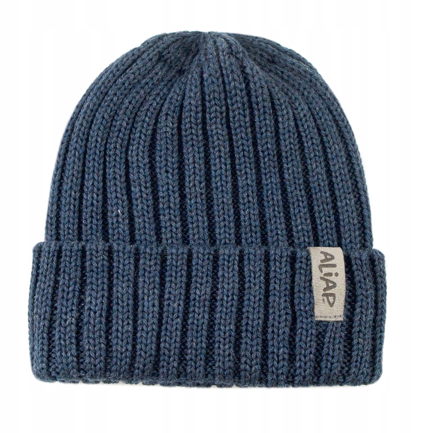 Aliap Czapka dziecięca rozm .50-52 Grafitowy Wełna merino 100% 2-8 lat