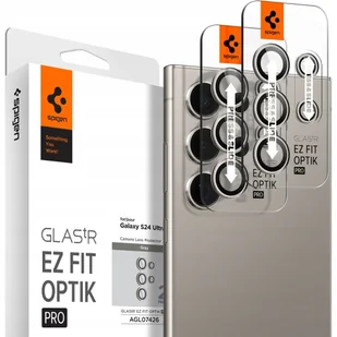 Szkło na aparat Spigen Glas.tR Ez Fit Optik Pro 2-Pack do Galaxy S24 Ultra, szare - Szkła hartowane na telefon - miniaturka - grafika 1