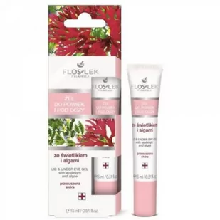 Flos-Lek Pielęgnacja oczu Żel ze Świetlikiem i Arniką do powiek i pod oczy 15 ml LETNIA WYPRZEDAŻ DO 80% - Kosmetyki pod oczy - miniaturka - grafika 1