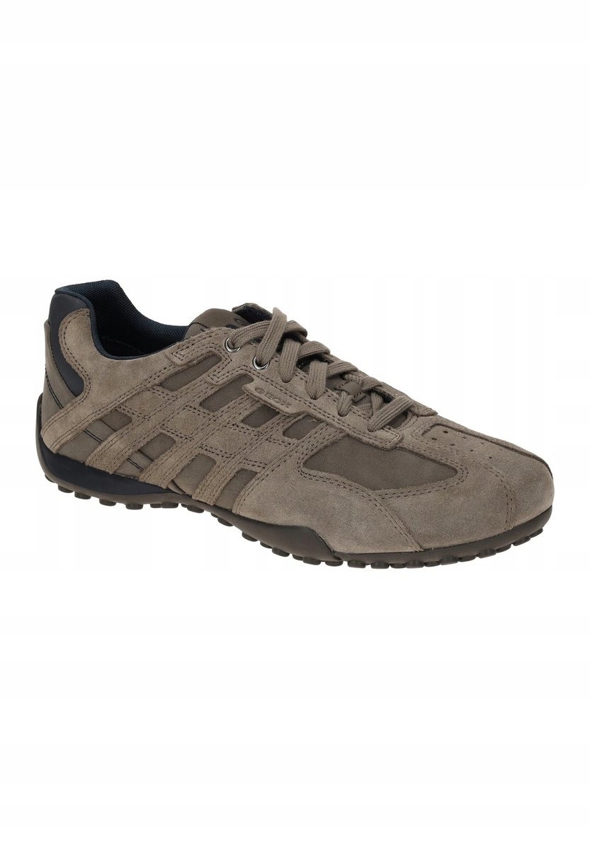 GEOX SNAKE MĘSKIE BUTY SPORTOWE ZE SKÓRĄ SZARE 41 16IA