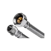 Akcesoria do armatury i ceramiki - Wężyk w oplocie ze stali nierdzewnej 1/2" GW x 3/8" GZ 40 cm Invena - miniaturka - grafika 1