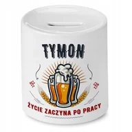 Skarbonki - Skarbonka Dla Tymona Tymka na Urodziny Prezent z Nadrukiem ze Zdjęciem + Opakowanie na prezent (wzór 02) - miniaturka - grafika 1