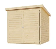 Garaże i wiaty - KARIBU garaż drewniany FAHRRADGARAGE (38647) natur - miniaturka - grafika 1