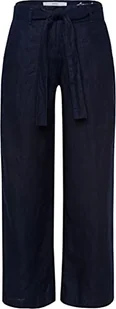 BRAX Damskie spodnie w stylu Maine S skrócone lniane spodnie, granatowy, 26W / 30L - Spodnie damskie - miniaturka - grafika 1