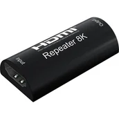 Złącza, przejściówki, adaptery - Techly IDATA HDMI2-RIP8KT przedłużacz AV Wzmacniacz AV Czarny - miniaturka - grafika 1