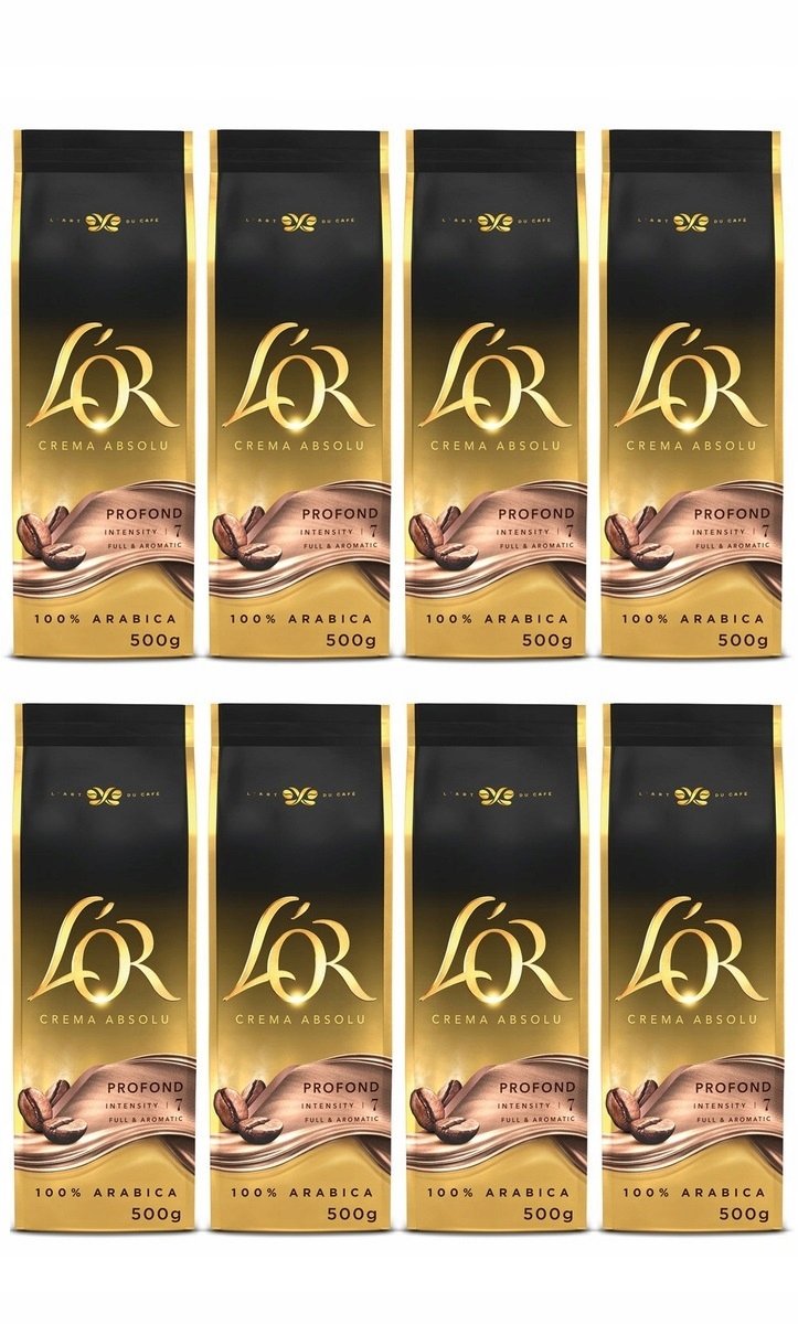 Kawa ziarnista L'or Crema Absolu 8x 500g