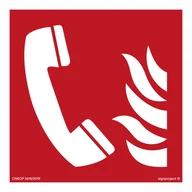 Systemy ekspozycyjne i znaki informacyjne - BF006 TELEFON BEZPIECZEŃSTWA, TS - PŁYTA TD FOTOLUMINESCENCYJNA; (350X350MM) - miniaturka - grafika 1