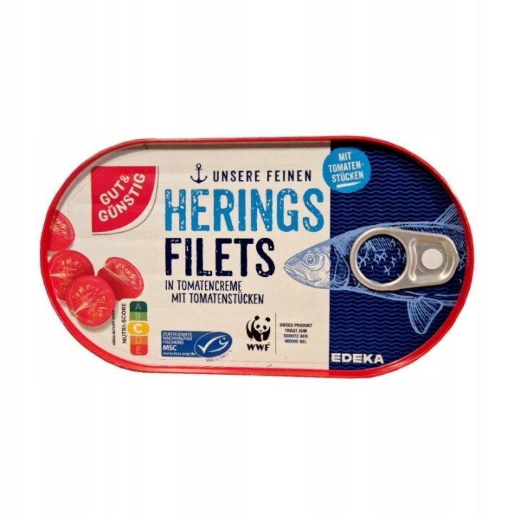 Gut & Gunstig Herings filety śledziowe w kremie pomidorowym 200g