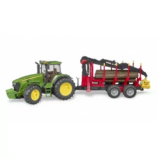 Bruder 3054 Traktor John Deere 7930 z przyczepą leśną z dźwigiem - Samochody i pojazdy dla dzieci - miniaturka - grafika 1
