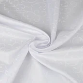 Pasmanteria - Tkanina obrusowa plamoodporna biały - wzór ornament - miniaturka - grafika 1