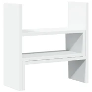 vidaXL Organizer na biurko, regulowany, biały, 40x17x41 cm