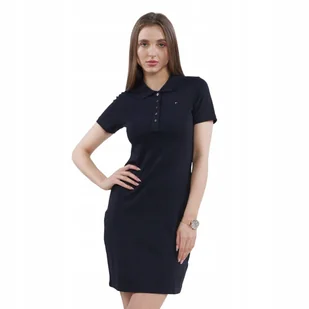 TOMMY HILFIGER SUKIENKA DAMSKA POLO GRANATOWA r.XS - Sukienki - miniaturka - grafika 1