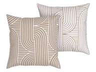 Poszewki na poduszki - LIVARNO home Poszewki na poduszki z flaneli, 40 x 40 cm, 2 sztuki (Ciemnoszary/biały) - miniaturka - grafika 1