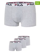 Majtki męskie - Fila Bokserki (3 pary) w kolorze szarym - miniaturka - grafika 1