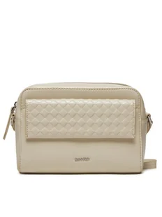 Calvin Klein Torebka Calvin Mini Quilt Camera Bag K60K611884 Écru - Torebki damskie - miniaturka - grafika 1