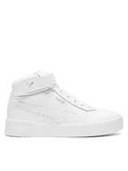 Buty dla dziewczynek - Puma Sneakersy CARINA MID JR 38737602 Biały - miniaturka - grafika 1