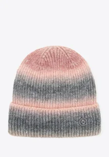 Czapka zimowa damska w stylu ombre różowo - szara - Czapki damskie Czapka zimowa damska w stylu ombre różowo - szara - Czapki damskie - miniaturka - grafika 1