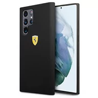 Etui i futerały do telefonów - Ferrari FESSIHCS22LBK S22 Ultra S908 czarny/black hardcase On Track Silicone FER000524-0 - miniaturka - grafika 1