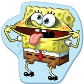 Koce i narzuty dla dzieci - Carbotex Poduszka Kształtka Sponge Bob -K173004 Enova36488 - miniaturka - grafika 1