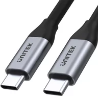 Kable komputerowe i do monitorów - Unitek C14091ABK Przewód Usb-c/usb-c 4K 20V/2A 2m - miniaturka - grafika 1