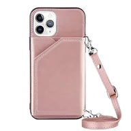 Etui i futerały do telefonów - PekaTech kompatybilny z łańcuszkiem do telefonu iPhone - skóra PU, etui na telefon - etui na smartfon naszyjnik z paskiem - sznurek z pokrowcem do zawieszenia, Różowy, iPhone 11 Pro Max, Nowoczesny - miniaturka - grafika 1