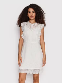 Sukienki - Only Sukienka letnia New Karo 15255736 Biały Regular Fit - grafika 1