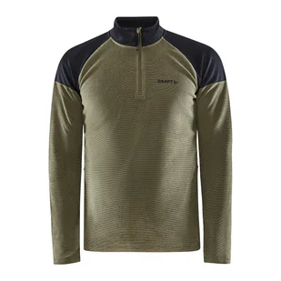 Męska Bluza CRAFT CORE EDGE THERMAL MIDLAYER M 1909502-664000 – Oliwkowy - Bluzy sportowe męskie - miniaturka - grafika 1