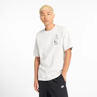 Koszulki męskie - Koszulka męska New Balance MT43554AHH  szara - miniaturka - grafika 1