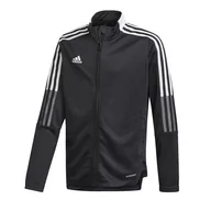 Bluzy dla dziewczynek - Adidas, Bluza dziecięca, TIRO 21 Track Jacket Junior GM7314, czarny, rozmiar 164 - miniaturka - grafika 1