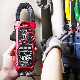 KAIWEETS HT208D INRUSH Clamp Meter, NCV sensor, GFCI electrical outlets tester, Null Wire and Live Wire Testing - Multimetry - miniaturka - grafika 10