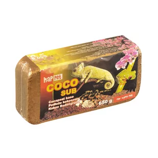 HAPPET HAPPET Kostka Kokosowa Brykiet 650g - Podłoże do terrarium - miniaturka - grafika 1