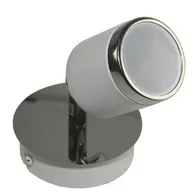 Lampy sufitowe - Regulowana lampa nowoczesna na sufit Alec chromowana biała - miniaturka - grafika 1