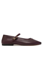 Baleriny - Tommy Hilfiger Baleriny SmooMaryjane FW0FW09152 Bordowy - miniaturka - grafika 1