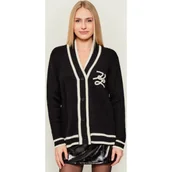 Swetry damskie - Karl Lagerfeld Kardigan Soutache autograph | z dodatkiem wełny - miniaturka - grafika 1