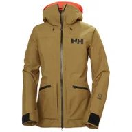 Kurtki narciarskie - Helly Hansen Powderqueen 3.0, kurtka narciarska, damskie, lynx - miniaturka - grafika 1