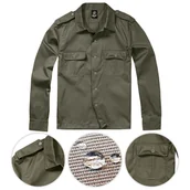 Koszule męskie - Brandit Koszula Mundurowa z Długim Rękawem US Olive - XXL - miniaturka - grafika 1