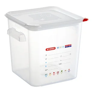 Pojemnik na produkty z polipropylenu z uchwytami 235x235x230 mm, 8 l ARAVEN, 11854 - Pojemniki kuchenne - miniaturka - grafika 1