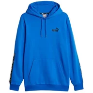Bluzy sportowe męskie - Męska Bluza Z Kapturem ESS+ Tape - miniaturka - grafika 1