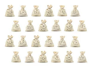 Party Deco Kalendarz adwentowy Woreczki KA2-019ME - Ozdoby bożonarodzeniowe - miniaturka - grafika 2